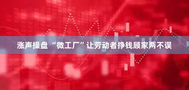涨声操盘 “微工厂”让劳动者挣钱顾家两不误